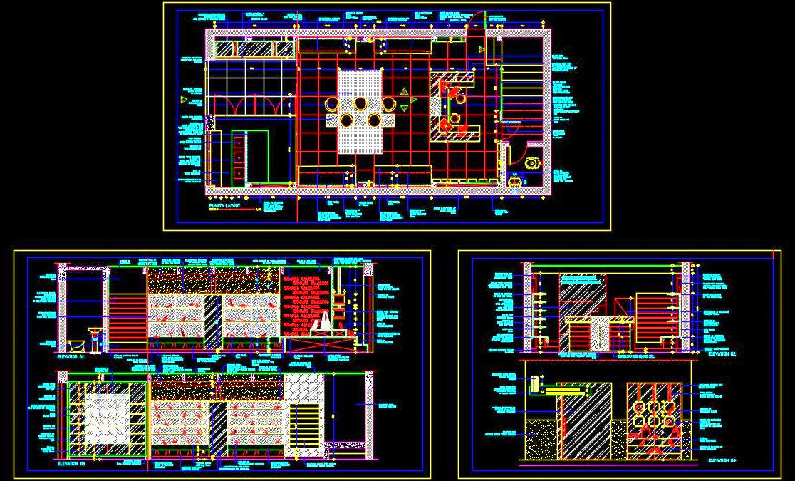 Shoe & Handbag Store Interior Layout - Autocad DWG File